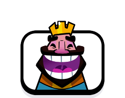 Clash Royale king laugh emote