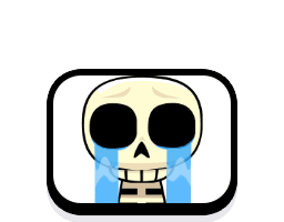 Clash Royale skeleton cry emote